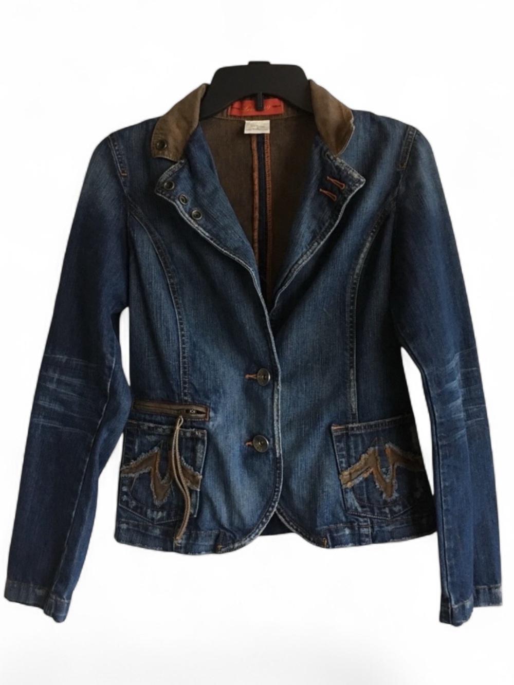 Anthropologie Jean Jacket Blazer by Level 99-SZ S